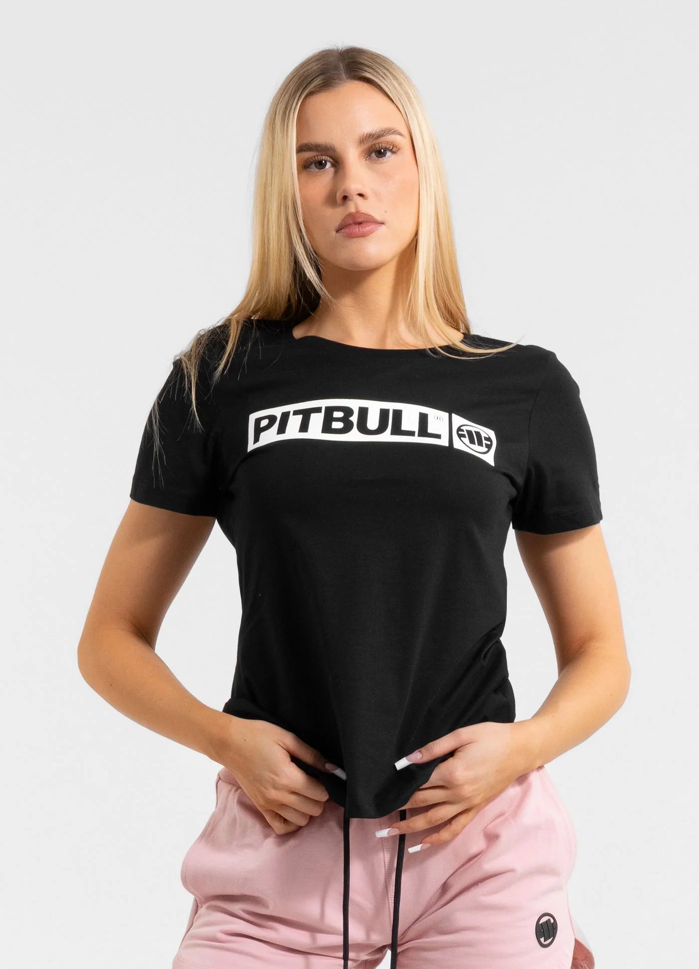 T-shirt femme noir hilltop Pitbull2