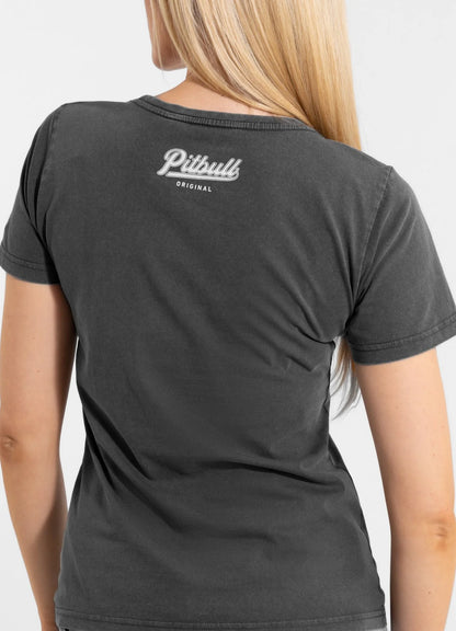 T-Shirt Femme ANGEL LOGO Gris PITBULL