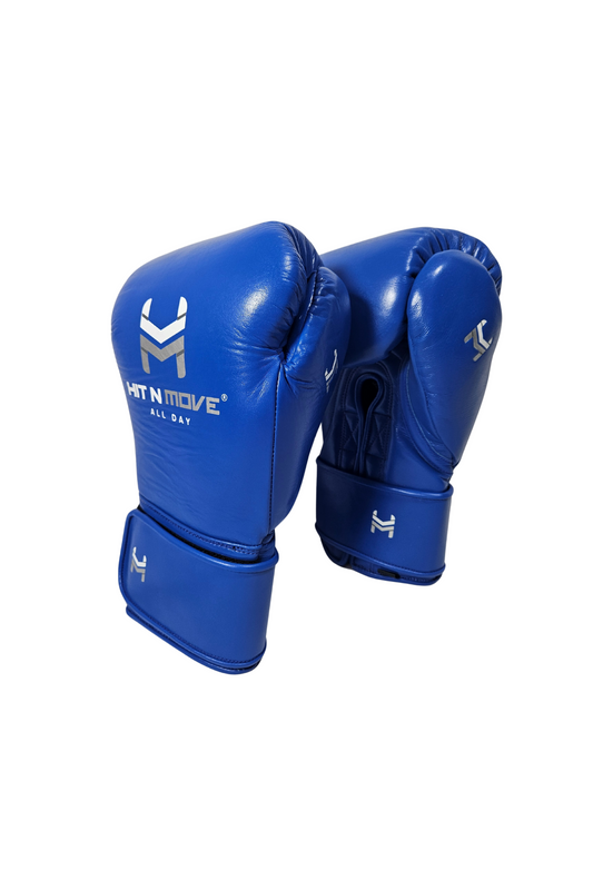 Gants de Boxe Pro Balance Bleu Hit N Move