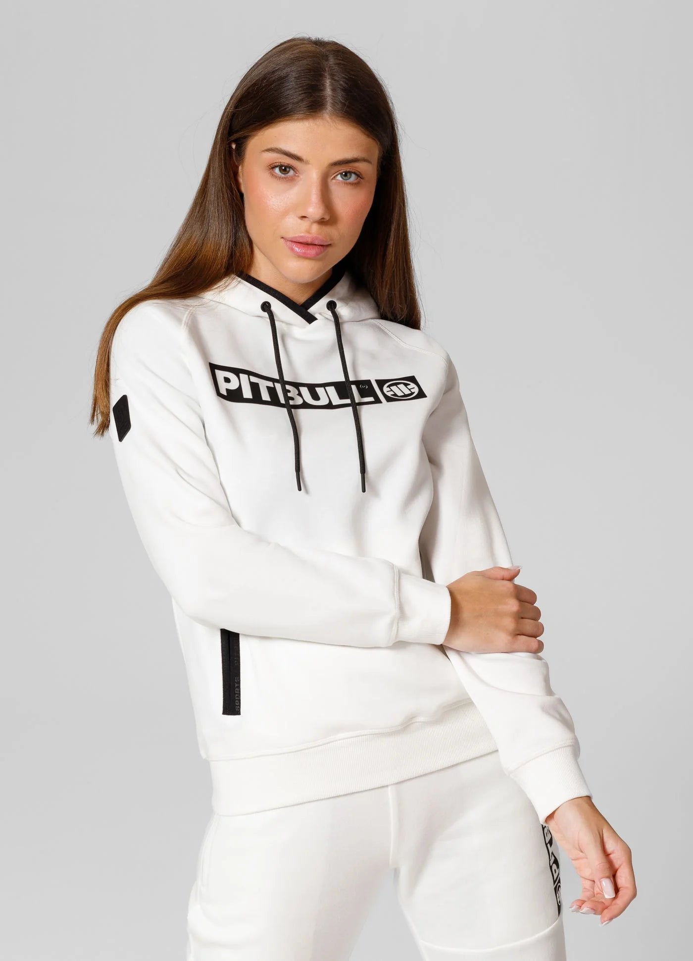 Pull mi-saison, Femme, Georgia, Blanc, Pitbull