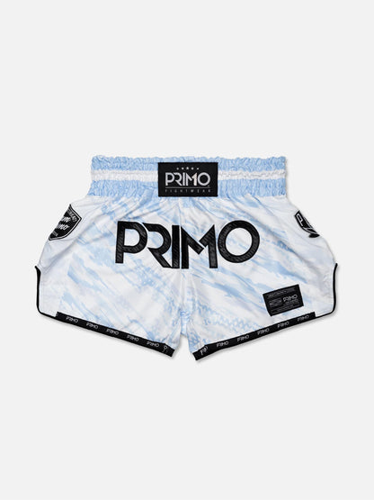 Short Muay Thai Free Flow Bleu ciel PRIMO