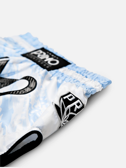 Short Muay Thai Free Flow Bleu ciel PRIMO