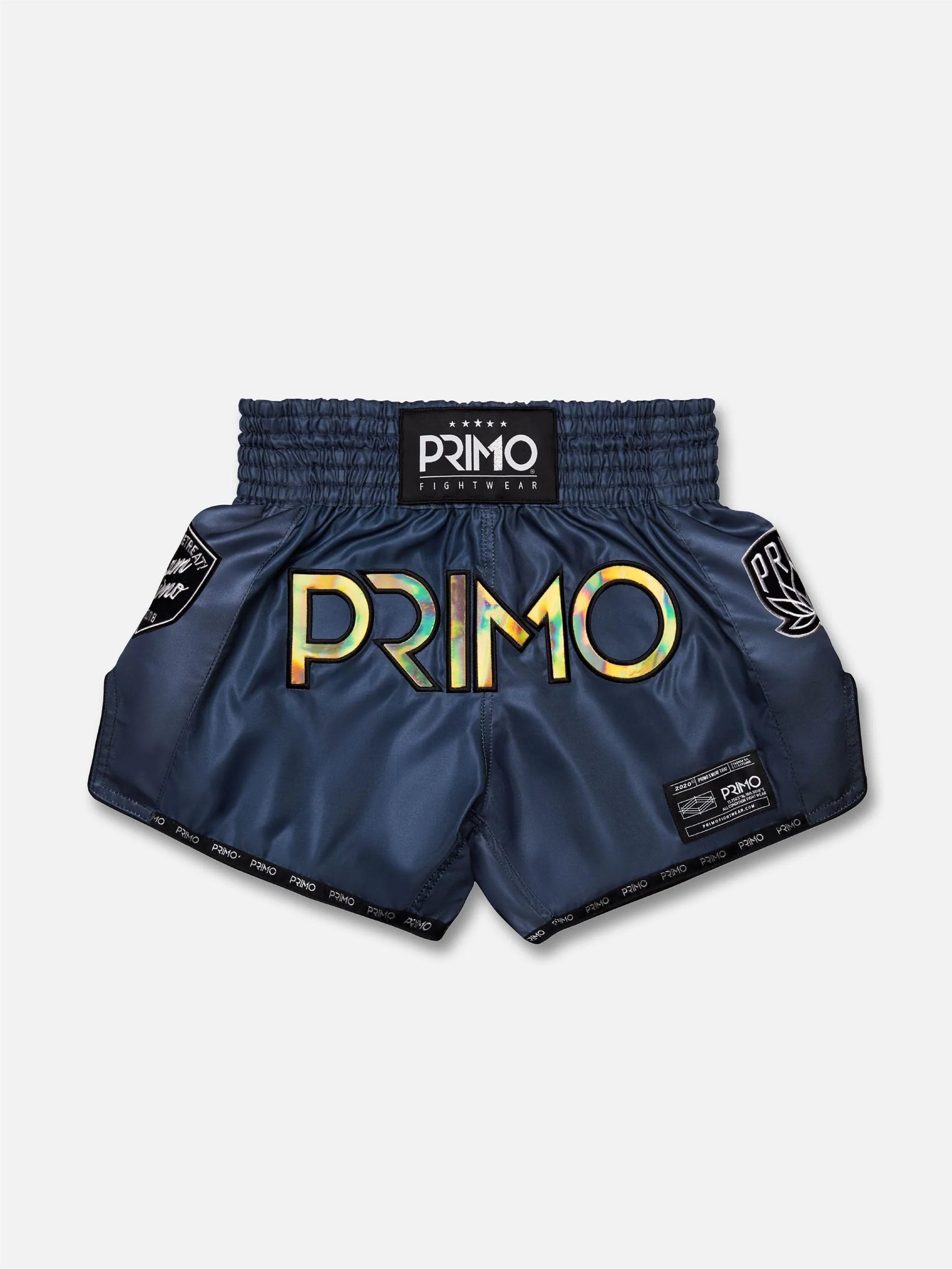 Short Muay Thai Hologramme Bleu PRIMO