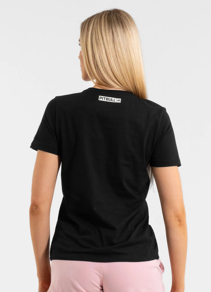 T-shirt femme noir hilltop Pitbull3
